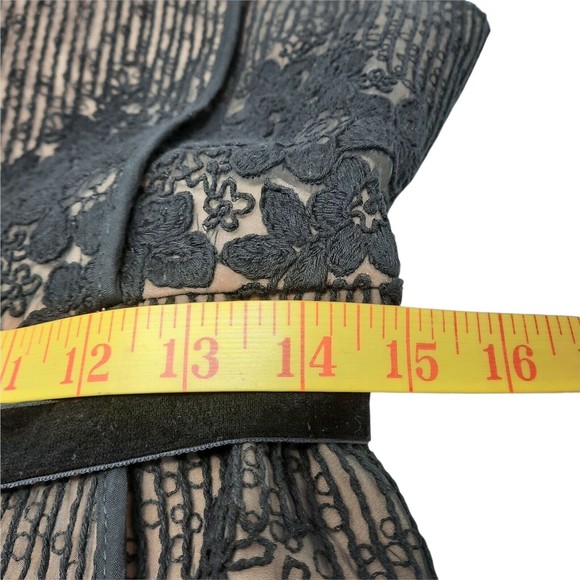 Foxiedox Women's Asha Black Lace Cutout Lined Sleeveless Dress size Large NWT - Picture 11 of 12